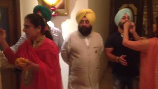 Watch sarabjeet singh makkar family celebrations at home akali dal candidate from jalandhar cantt Video