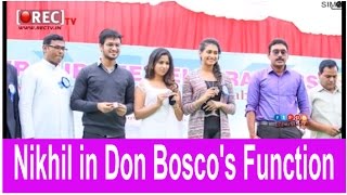 Watch Hero Nikhil Siddharth graced Don Bosco's Silver Jubilee Celebrations - Latest telugu film news Video