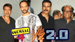Watch BIGGEST CLASH: Golmaal 4 V/s Robot 2.0 - Ajay Devgn V/s Akshay Kumar - Diwali 2017 Video