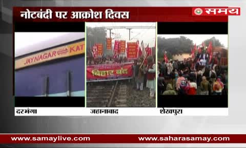 Watch JDU not in "Aakrosh Diwas" against Demonetisation Video
