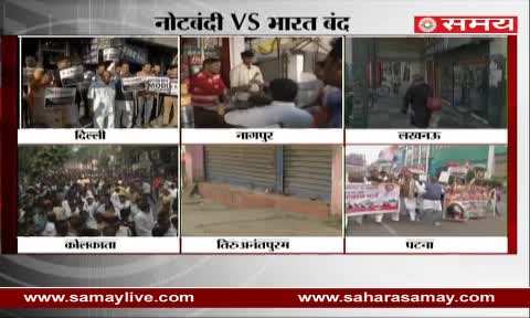 Watch Opposition Mixed impact on Jan Aakrosh against Demonetization in across the country Video