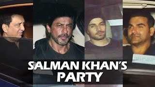 Watch Salman Khan's GRAND Party At Galaxy - Shahrukh Khan, Sooraj Pancholi, Sajid Nadiadwala Video
