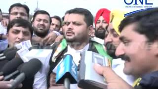 Watch congress protest notebandi ke khilaaf pardarshan amritsar Video