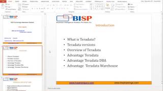 Watch Teradata Dev   DBA   Introduction Session Video