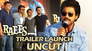 Watch RAEES Trailer 2016 Launch - FULL VIDEO HD - Shahrukh Khan, Nawazuddin Siddiqui Video