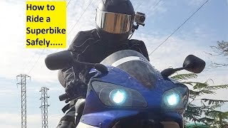 Watch How to Ride a Superbike Safely. Tutorial. Part 1. Video