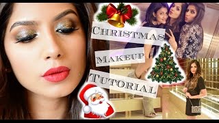 Watch Christmas Makeup Tutorial GRWM Video
