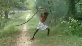 Watch Man Grapples With Snake After It Kills His Son Video