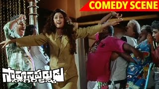 Watch Babu Mohan And Brahmanandam Gang Comedy With Shilpa Shetty - Sahasa Veerudu Sagara Kanya Video