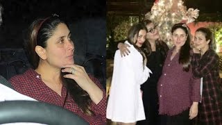 Watch (Video) Heavily Pregnant Kareena Kapoor VISITS Amrita Arora's House Video