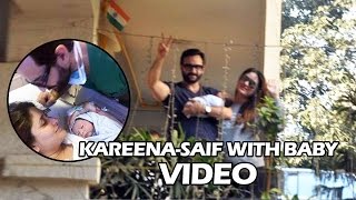 Watch (Video) Kareena-Saif With Baby TAIMUR Poses For Media Video