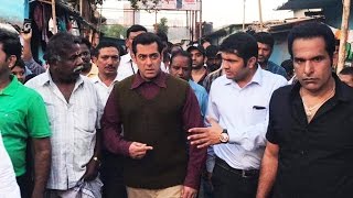Watch Salman Khan VISITS SLUMS In Aarey Colony | Drive Against Open Defecation Video