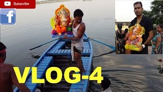 Watch ganpati visarjan vs pollution delhi - hindu festival gaurav vlogs-4 Video
