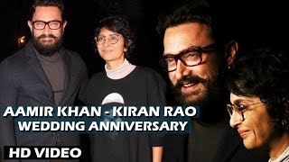 Watch Aamir Khan - Kiran Rao's 11th WEDDING ANNIVERSARY CELEBRATION At Panchgani Farmhouse Video
