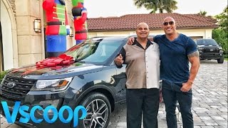 Watch Dwayne Johnson Gifts Car To His Father #Vscoop Video