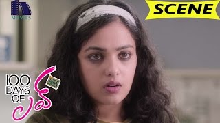 Watch Dulquer Salmaan Turns Angry About Nithya Menen - Sekhar Comedy - 100 Days Of Love Movie Scenes Video