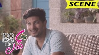 Watch Dulquer Salmaan Rehearsals To Propose Nithya Menen - Comedy Scene - 100 Days Of Love Movie Scenes Video