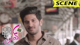 Watch Dulquer Salmaan Funny Intro - Tells About Love Breakup - 100 Days Of Love Movie Scenes Video