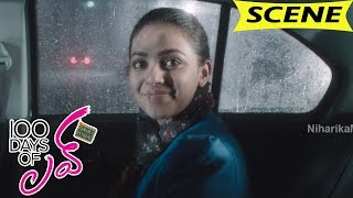 Watch Dulquer Salmaan Meets Nithya Menen - Love At First Sight - 100 Days Of Love Movie Scenes Video