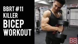 Watch BBRT #11: Killer BICEP Workout Routine for Crazy GAINS! (Hindi / Punjabi) Video