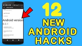 Watch 12 Awesome ANDROID HACKS, You Must Know Video