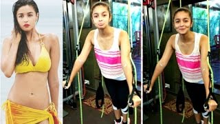 Watch Alia Bhatt Hard workout In Gym For Upcoming Movie Video