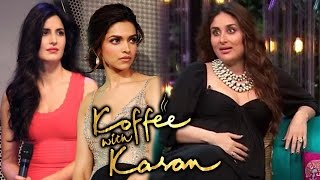Watch Kareena Kapoor REACTS To Ranbir's Ex Girlfriends Deepika-Katrina - Koffee With Karan 5 Video