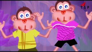 Watch 5 Little Monkeys Jumping On The Bed | Children Nursery Rhymes | Popular Kids Songs | TSP Kids Rhymes Video