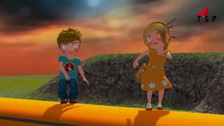 Watch Wheels On The Bus Go Round And Round 3D Animation Kids Songs | Nursery Rhymes for Children Video