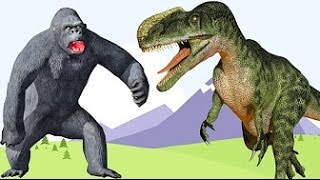 Watch Crocodile VS Gorilla Fight | Rhymes For Childerns | Animal Fights for Childerens || TSP Kids Rhymes Video