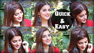 Watch 6 Different Ways To Part Your Hair For School, College, Work / Quick & Easy Everyday Hairstyles Video