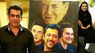 Watch Salman Khan's FAN GIFTS A Beautiful Sketch On Bigg Boss 10 Video