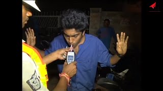Watch Drunk n Drive funny videos - Girls caught drunken by Hyderabad police - Night life hyderabad Video