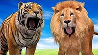 Watch Animals Cartoon Rhymes For Kids - Colourful Animated Videos - Nursery Rhymes | TSP Kids Rhymes Video