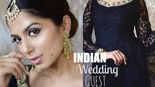 Watch *CLASSY* Indian Wedding Guest Makeup l Hair Using ONLY DRUGSTORE Products Video