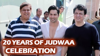 Watch Varun Dhawan's GRAND ENTRY At 20 Years Of JUDWAA Celebration - Press Conference Video
