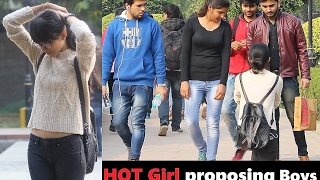 Watch HOT Girl Proposing Boys in PUBLIC (Valentines Day PRANK) Prank In India 2017 Video