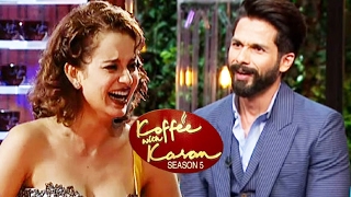 Watch Shahid Kapoor OPENS On RANGOON Promotion On Koffee With Karan 5 Video