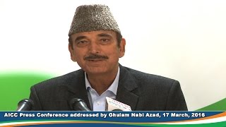 Watch PM Modi has not once told the country what was achieved in his foreign tours: Ghulam Nabi Azad Video