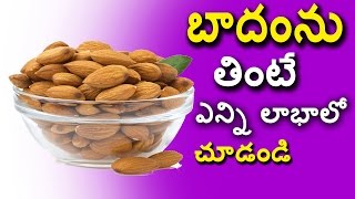 Watch à°¬à°¾à°¦à°‚à°ªà°ªà±à°ªà± à°¤à°¿à°¨à°Ÿà°‚ à°µà°²à°¨ à°•à°²à°¿à°—à±‡ à°²à°¾à°¬à°¾à°²à± - Uses of Eating AlmondNuts - Natural Health Tips Video