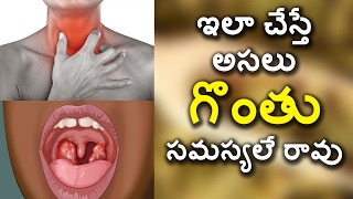Watch Throat Problems Solutions - à°‡à°²à°¾ à°šà±‡à°¸à±à°¤à±‡ à°…à°¸à°²à± à°—à±Šà°‚à°¤à± à°¸à°®à°¸à±à°¯à°²à±‡ à°°à°¾à°µà± - Health Tips in Telugu Video