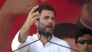 Watch Congress VP Rahul Gandhi addresses pubic rally in North 24 Parganas Video