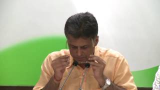Watch AICC Press Conference addressed By Manish Tewari, 28 September 2016 Video