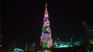 Watch Best Funny Videos - Burj Khalifa amazing lighting and crackers | Mega structure in Dubai Tower Video