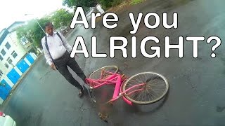 Watch Cyclist crashes into RC390 Video