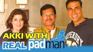 Watch Akshay Kumar MEETS The Real PADMAN - Arunachalam Muruganantham Video