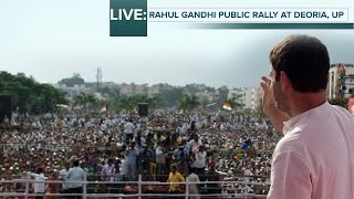Watch Congress VP Rahul Gandhi addresses Public Rally in Deoria, Uttar Pradesh, Feb 27, 2017 Video