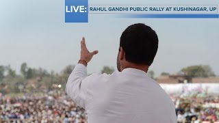 Watch LIVE : Congress VP Rahul Gandhi addresses Public Rally in Kushinagar, Uttar Pradesh, March 1, 2017 Video