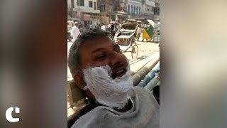 Watch This barber and his customer have their preferences sorted for UP Elections Video