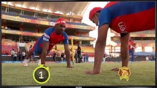 Watch Gujarat Lions | Bravo - Ishan Push Up Challenge Video